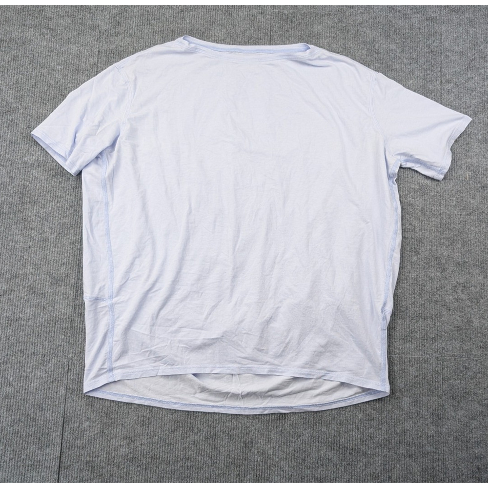 Lululemon Back In Action Shirt Womens 2 Pima Cotton Lightweight Relaxed Athletic